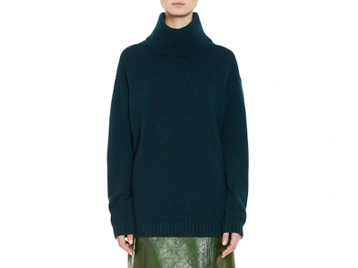 Prada Suede-trimmed Wool And Cashmere-blend Turtleneck Sweater