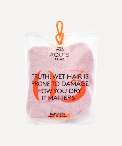 Aquis Desert Rose Lisse Luxe Hair Towel 50cm X 107cm