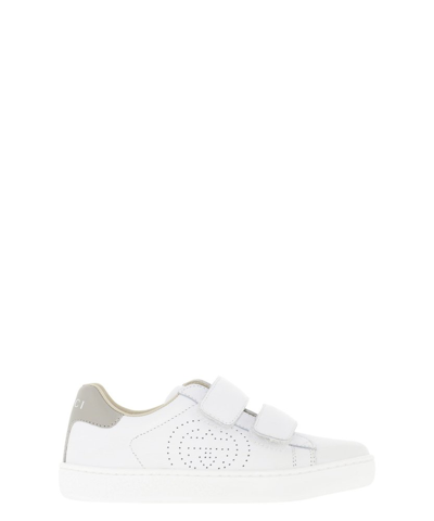 Gucci Kids' New Ace Vl Leather Trainers 1-4 Years In White