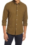 Nordstrom Oxford Button-up Performance Shirt In Olive Dark