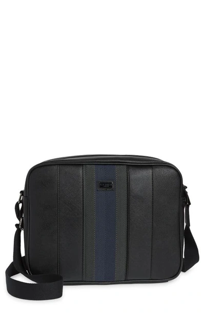 Ted Baker Prisun Faux Leather Crossbody Bag In Black