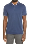 Ted Baker Gelpen Short Sleeve Polo In Mid-blue