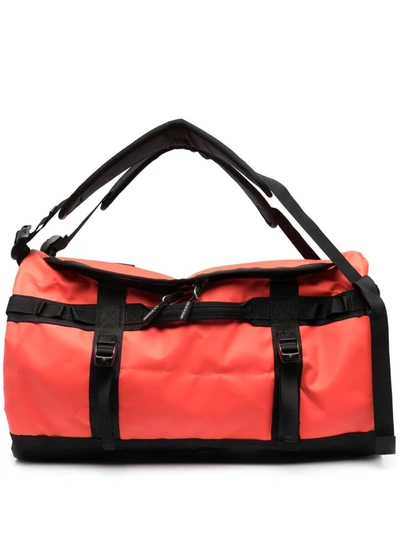 The North Face Logo-print Holdall Bag In Red