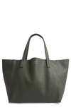 Kurt Geiger Violet Leather Tote In Green