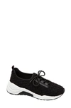 Linea Paolo Rodger Sneaker In Black Padded Fabric