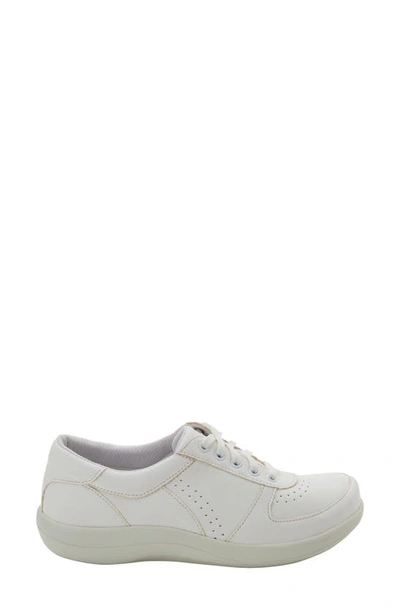 Alegria Daphne Trainer In White Softie Leather