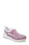 Traq By Alegria Synq 2 Knit Sneaker In Pink Leather