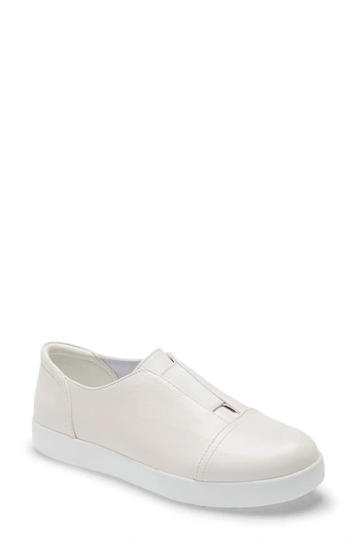 Alegria Posy Slip-on Sneaker In White Leather