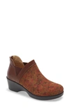 Alegria Natalee Chelsea Boot In Cognac/ Roses Leather