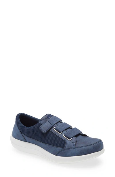 Alegria Dahlia Sneaker In Blue Relaxed Leather