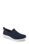 Traq By Alegria Melodiq Slip-on Sneaker In Navy Waves Leather