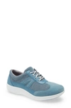 Traq By Alegria Rhythmiq Sneaker In Dusty Blue Leather