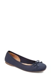 Me Too Harmony Knit Ballet Flat In Navy Mesh