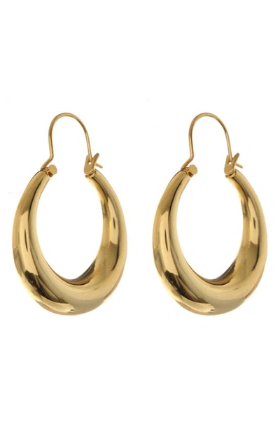 Luv Aj Martina Tube Hoop Earrings In Gold