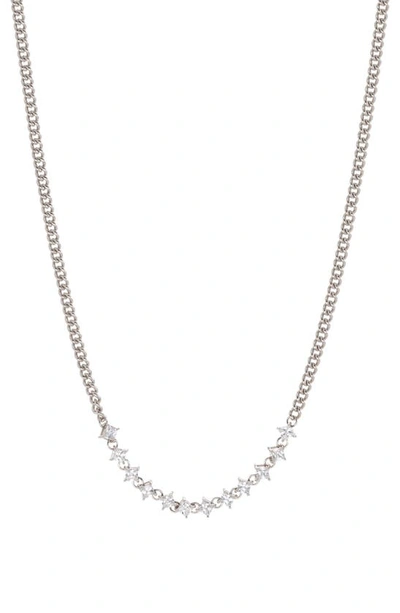 Luv Aj Ballier Curb Chain Necklace In Silver