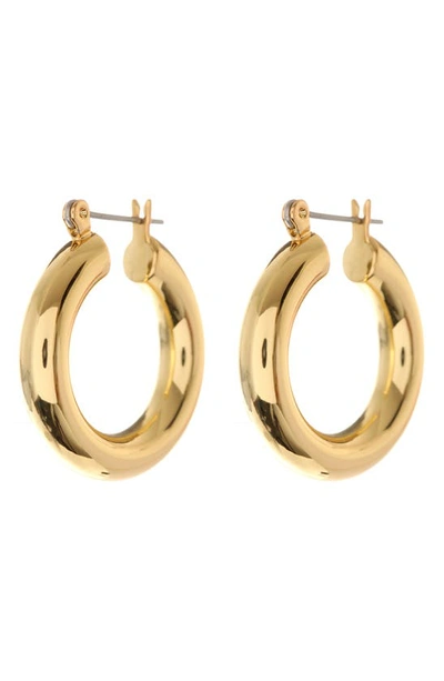 Luv Aj Baby Amalfi Huggie Hoop Earrings In Gold