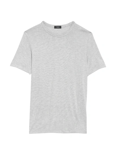 Theory Men's Topstitching Jersey T-shirt In Smoke Multi