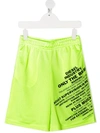 Diesel Kids' Shorts & Bermuda Shorts In Light Green