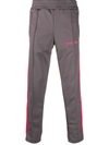 Palm Angels Men's College Slim-fit Track Pants In Grey