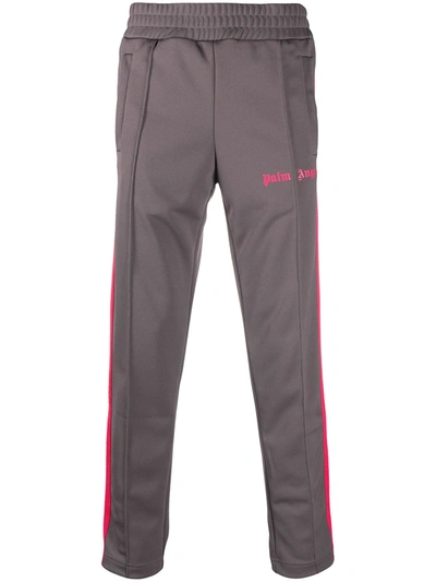 Palm Angels Men's College Slim-fit Track Pants In Grey