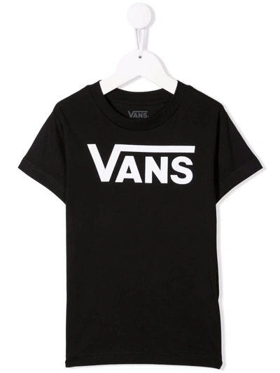 Vans Logo-print Cotton T-shirt In Black