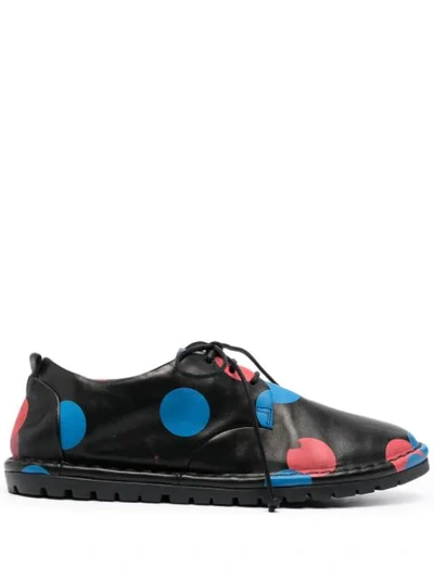 Marsèll Polka Dot Lace-up Shoes In Black