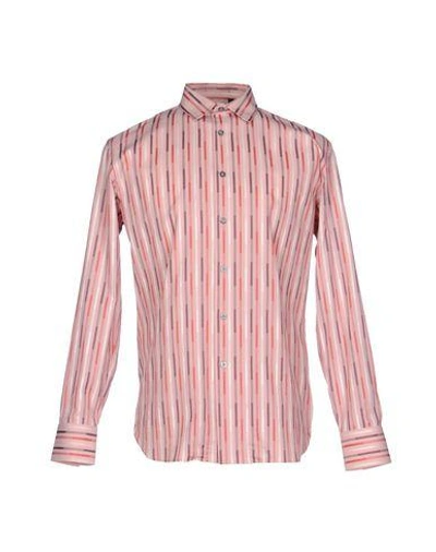 Ps By Paul Smith Striped Shirt In Pink