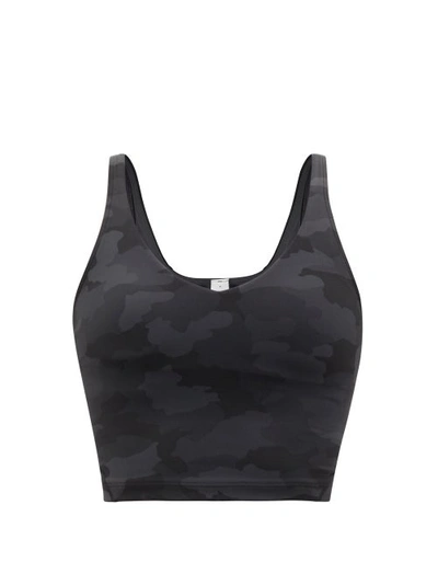 Lululemon Align Camo-print Jersey Cropped Tank Top In Printed