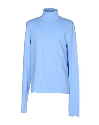 Msgm T-shirts In Sky Blue