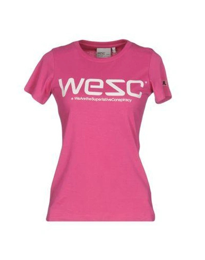 Wesc T-shirt In Fuchsia