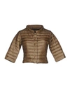 Duvetica Down Jacket In Khaki