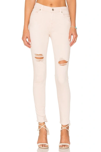 7 For All Mankind Ankle Skinny In Peony