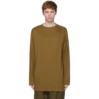 A-cold-wall* Logo-embroidered Jersey Long-sleeved T-shirt In Olive