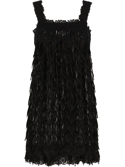 DOLCE&GABBANA★素敵！Fringed tulle midi dress Dolce & Gabbana draped-detail Tulle Midi Dress | Red | FARFETCH