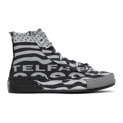 Telfar Black & White Converse Edition Chuck 70 High Sneakers In White/black