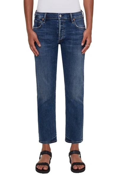 Citizens Of Humanity Emerson Whiskered Straight-leg Mid-rise Stretch Organic-denim Jeans In Next To You
