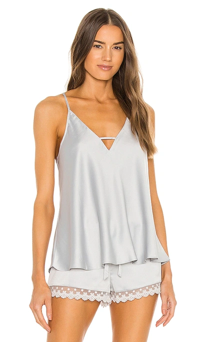 Flora Nikrooz Victoria Charmeuse Camisole In Light Gray