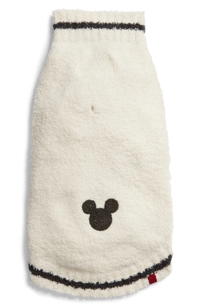 Barefoot Dreamsr X Disney Cozychic™ Mickey Mouse Pet Sweater In Cream/ Carbon