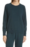 The Great The College French Terry Sweatshirt In Pine Needle