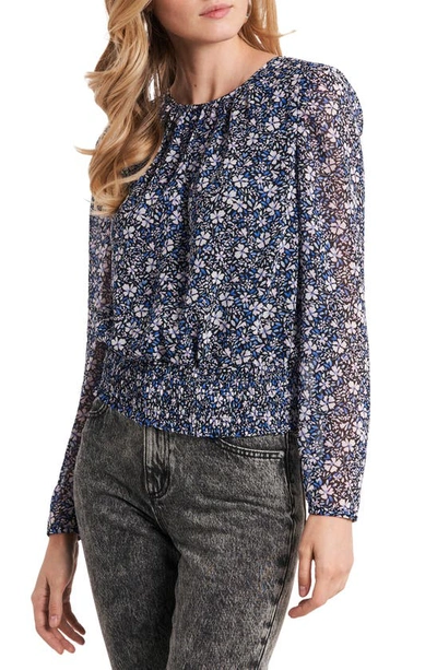 1.state 1. State Floral Smock Waist Top In Chateau Floral