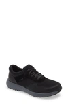 Traq By Alegria Old Sqool Sneaker In Black Leather