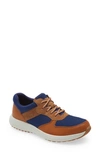 Traq By Alegria Old Sqool Sneaker In Blue Leather