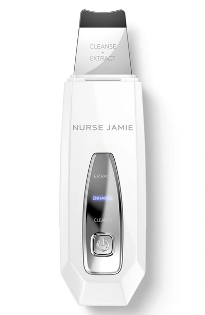 Nurse Jamie Dermascrape Ultrasonic Skin Scrubbing And Skincare Enhancing Tool In White