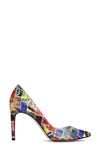 Aera Olivia Pump In Patchwork Python-effect