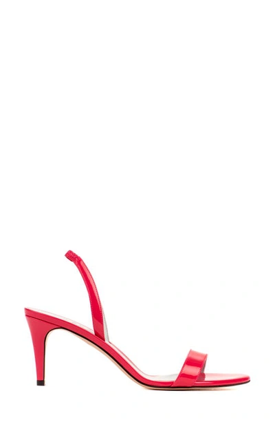 Aera Sally Ankle Strap Sandal In Fuchsia Patent-effect