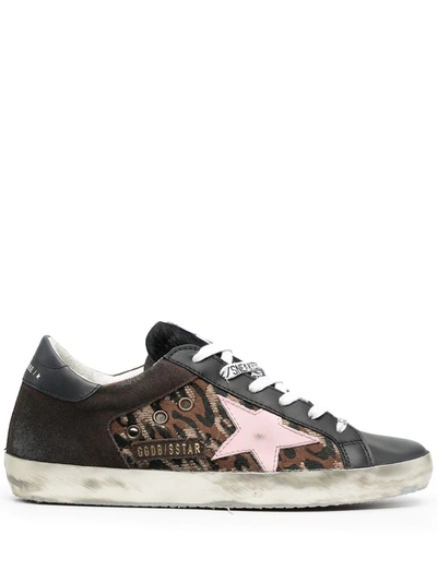 Golden Goose Super-star Low-top Sneakers Black Brown