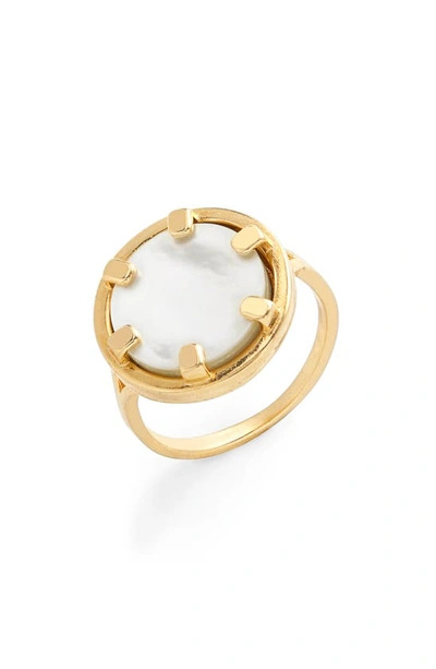 Brook & York Maya Coin Ring In Gold-plated