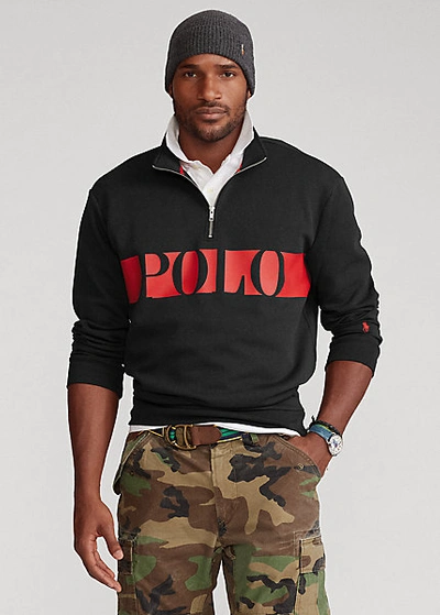 Polo Ralph Lauren Men's Double-knit Graphic Hoodie In Heritage Royal