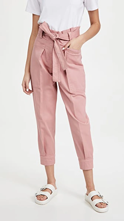 A.l.c Cobolt Paperbag-waist Trousers In Hyacinth