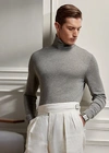 Ralph Lauren Cashmere Turtleneck Sweater In Classic Chairman Navy